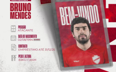 Vila Nova oficializa contratação do atacante Bruno Mendes