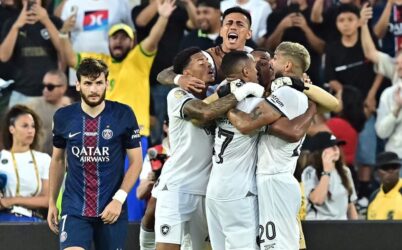 Botafogo aumenta prêmio milionário após vitória histórica em cima do PSG