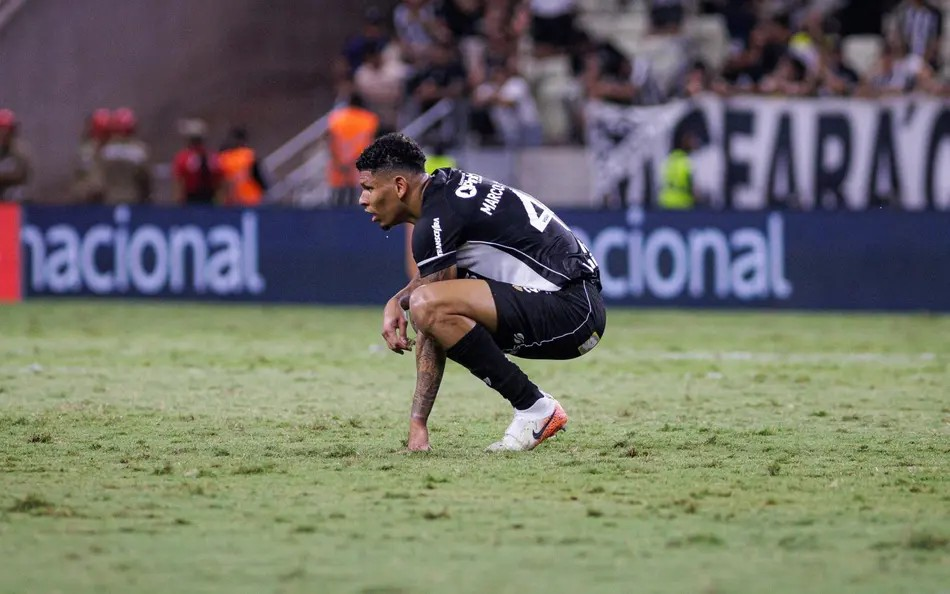 O Ceará foi rebaixado após a derrota contra o Palmeiras