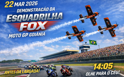 Demonstração da Esquadrilha FOX Moto GP Goiânia GO amplia a programação de um fim de semana histórico