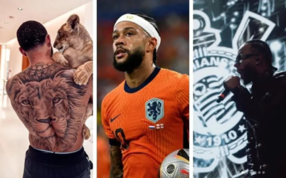 O rapper e fã de felinos, Memphis Depay