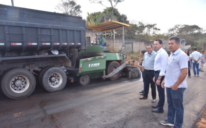 Prefeitura de Aparecida avança com obras de pavimentação em bairros da cidade